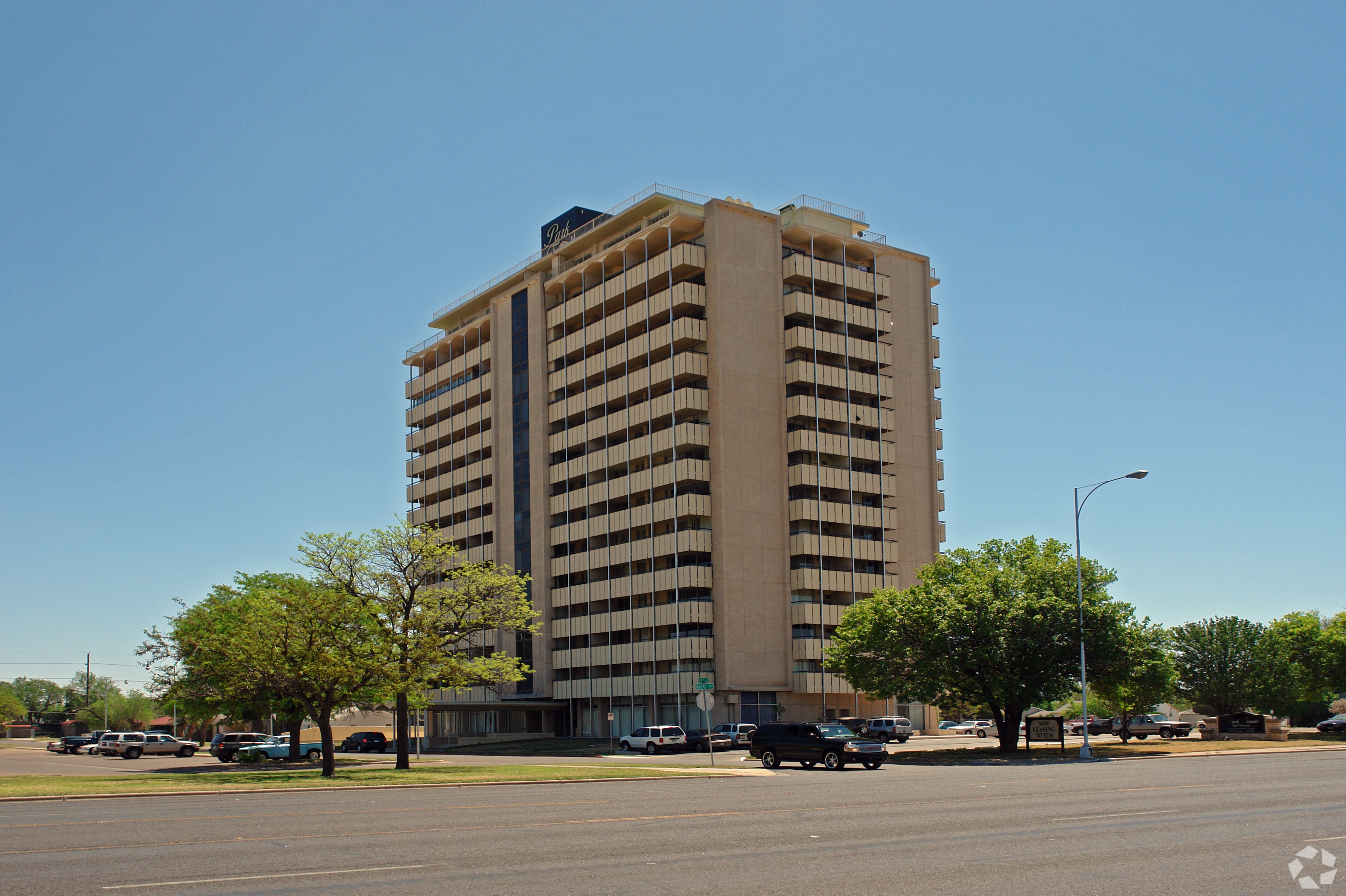 Exterior Building at Park Tower Apartments in Lubbock, TX 63136
